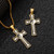 Scddboy Yin Yang Necklace for Men Women Stainless Steel Cross Pendant Necklaces,Chinese Tai Chi Rhinestones Christian Cross