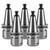 HOZLY5PCS/Lot ISO20 ER20-35L Balance Collet Chuck G2.5 30000RPM CNC Tool Holder with Pull Stud Milling Lathe Fit for CNC Engraving Machine and Milling Lathe Tool