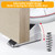 TOPTAKE Strongest Adjustable Spring Loaded Large Door Stopper - Heavy Duty Tall Door Stop Wedge for Bottom of Doors, Up to 3 Inches, Stainless Steel (Silver, 1 Pack)