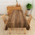 SIEDYCV Brown Wood Grain Tablecloth 60x102 Inch Rustic Wooden Board Texture Fabric Table Cloth Polyester Waterproof Reusable Rectangle Table Cover for Garden Party Outdoor Indoor Room Decoration