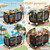 280 Gallon 69" Pool Storage Bin XXL Extra Large Swimming Pool Float Storage Bin, Pool Noodles Holder, Toys, Floats, Balls and Floats Equipment Mesh Rolling Bin for Garden Lawn, 69" Lx32 Wx35 H (Black)