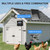 AOKUY Solar Fan for Chicken Coop with Battery, Dual Solar Exhaust Fan Kit, 3 Smart Modes Controller (Continuous/Timer/Motion Sensor), Solar Powered Vent Fan for Coop, Shed & Greenhouse Cooling