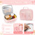 School Backpack for Girls, 4Pcs Girls Backpack with Lunch Box Pencil Case
