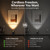 Powfloven Uplights Indoor Battery Operated, 2 Pack Wireless Uplighting with Remote and Timer, 3CCT Dimmable LED Spotlights Floor Can Lights for Oasis Lighting, Corner, Plant, Artwork, Black