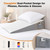 Vekkia 32" Extra-Long Wedge Pillow,7.5" Bed Wedge Pillow for Sleeping,White