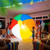 Shappy 8 FT Giant Inflatable Beach Ball Decoration Jumbo Blow Up Rainbow Beach Balls with Built-in LEDs for Pool Beaches Yard Lawn Garden Decor