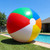 Shappy 8 FT Giant Inflatable Beach Ball Decoration Jumbo Blow Up Rainbow Beach Balls with Built-in LEDs for Pool Beaches Yard Lawn Garden Decor