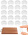Rubber Feet for Cutting Board, 20PCS Cutting Board Feet Non Slip, 1.2 inches Clear Adhesive Silicone Rubber Feet Waterproof Reusable Round