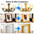 LISRUX Metallic Gold Acrylic Paint, 67.64oz/2000ml Large Gold Leaf Paint, Non Toxic, Non Fading & Rich Pigment Gold Paint for Metal, Wood, Canvas, Furniture, Clay, Handcrafts & DIY Decor
