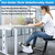 TABEKE Under Desk Bike Pedal Exerciser - Mini Exercise Bike for Arm/Leg Exercise, Pedal Exerciser for Seniors with LCD Display 2026716(White)