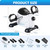 TABEKE Under Desk Bike Pedal Exerciser - Mini Exercise Bike for Arm/Leg Exercise, Pedal Exerciser for Seniors with LCD Display 2026716(White)