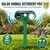 Deer Repellent Outdoor 2 Pack, Solar Ultrasonic Animal Deterrent with Flash