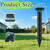10 Pack Mole Repellent Solar Powered,Snake Repellent Ultrasonic, IP 65 Waterproof Ultrasonic Deterrent Stakes,Get Rid for Moles,Voles,Gophers,Squirrels, Voles, Skunks in Yard, Lawn, and Garden