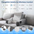 AotoParts Reading Pillow with Arms, 2 in 1 Foldable Back Pillow for Bed Sitting Up Adult, 19" Ergonomic Backrest Pillow with Armrests, Back Support Pillow for Reading, Gaming, Working in Bed