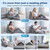 AotoParts Reading Pillow with Arms, 2 in 1 Foldable Back Pillow for Bed Sitting Up Adult, 19" Ergonomic Backrest Pillow with Armrests, Back Support Pillow for Reading, Gaming, Working in Bed