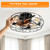 OUTON Caged Ceiling Fan with Light, Flush Mount Low Profile Ceiling Fan with Remote, Industrial Farmhouse Enclosed Ceiling Fan with 7 Wood Grain Blades, Quiet Reversible DC Motor for Bedroom Kitchen