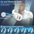 KJXIC Neck Fan with Mist Spray-Neck Fans that Blow Cold Air,Folding 4000Mah Portable Personal USB Rechargeable Battery Operated Fan with Mister,Cooling Bladeless Travel Misting Fan