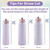 2 PCS Replacement Lid for Ello Pop & Fill Stainless Steel Water Bottle, Compatible with 22oz, 32oz, 40oz, Leak Proof Locking, 2 PCS Spill Proof Lid Accessories Fit, BPA-Free (Purple)