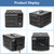 5000W Voltage Transformer Step Up/Down, 110V/220V Voltage Converter, Manual Rewiring Switch, Dual LCD Display, 6 Outlets, Resettable Circuit Breaker Protection for Home Industrial Overseas Use