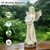 MUMTOP Angel Statues for Garden, White Solar Angels Statue for Cemetery