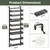 POKIPO 8-Tier Over the Door Pantry Organizer, 2 IN 1 Wall Mount or Hanging Spice Rack with Adjustable Raised Basket, Heavy Duty Back of Door Storage for Kitchen Bathroom Laundry Room
