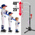 Wedopro Steel Baseball Batting Tee for Kids 3-12 - Beginner Training T-Ball Set for Toddlers Outdoor & Backyard - Adjustable Height 25"-40" - 3X Stability Hitting - Birthday Gifts for Boys Girls