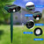 2026 Upgraded 4 Pack Solar Ultrasonic Animal Repeller Outdoor, Waterproof Bear Repellent Devices & Cat Deterrent for Yard, Ultrasonic Animal Repellent for Rabbit, Goose, Dog, Raccoon, Squirrel