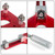 CNWZYMX Oil Filter Cutter Tool for 2-3/8" to 5" Cutting Range, Aluminum Red
