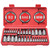 Masater Hex Bit Socket Set, Allen Socket Set, S2 Alloy Steel Combine with Cr-V, 32-Piece, 1/4'', 3/8”& 1/2'' Hex Drive Sockets, SAE & Metric, 5/64” to 3/4”，2mm to 19mm