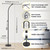 LED Floor Lamp 20W 1400LM Adjustable Neck, Bright Color Changing Light