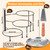 Sukhumvit 3-Tier Pizza Stand for Party, Black Metal Pizza Rack (10.2" H)