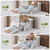 Yojoker 9PCS Wedge Pillow Set for After Surgery, Adjustable Multi-Module for Sleeping Wedge Pillow for Acid Reflux Relief and Sleep Apnea, Ideal for Reading in Bed