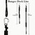 2FT Black Bungee Dock Lines for Boats, 2 Pc Heavy Duty Shock Absorbing Boat Dock Lines with 316 Stainless Steel Clips, Marine Grade Elastic Mooring Rope for Jet Ski, PWC, Kayak, Small Boat Accessories