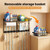 Broom Holder Wall Mount with Paper Towel Holder& Removable Anti-fall Basket