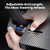 2-in-1 Car Steering Wheel Desk Tray & Slim Seat Gap Filler Organizer, Foldable Car Table for Eating Working, Carbon Fiber Car Laptop Tray & Seat Organizer for Car SUV Truck