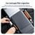 2-in-1 Car Steering Wheel Desk Tray & Slim Seat Gap Filler Organizer, Foldable Car Table for Eating Working, Carbon Fiber Car Laptop Tray & Seat Organizer for Car SUV Truck