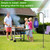 Wenfan 46 Inch Shepherds Hooks for Bug Zapper Outdoor Mosquito Lamp Hanging Stands with 5 Prongs Base Bird Feeder Pole Garden Plant Hanging Pole Ground Stake for Flower Wedding Decor Lantern Light
