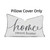 Sunkifover Home Sweet Home Decorative Throw Pillow Covers 20" x 12" White
