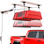 Pacikwest Truck Cap Hoist System for Garage Ceiling 250 lb, Smart 4-Point Self-Leveling Garage Hoist with 8:1 Pulley Lift System, Easy One-Person Overhead Garage Storage Lift for Truck Topper Rack