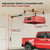 Pacikwest Truck Cap Hoist System for Garage Ceiling 250 lb, Smart 4-Point Self-Leveling Garage Hoist with 8:1 Pulley Lift System, Easy One-Person Overhead Garage Storage Lift for Truck Topper Rack