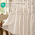Yinhua Farmhouse Shower Curtain, Linen Floral Shower Curtain, 72"W x 72"L
