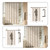 Yinhua Farmhouse Shower Curtain, Linen Floral Shower Curtain, 72"W x 72"L