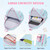 DIGOBAY 5PC Girls Backpack with Bent Box Water Bottle Lunch Bag Pencil Case