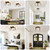 Black Semi Flush Mount Ceiling Light 14" Modern Glass Hallway Light Fixture
