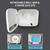 Beruyu Self Adhesive Toilet Paper Holder with Shelf, Waterproof Covered Toilet Paper Roll Holder Wall Mount, Cat Proof Toilet Tissue Holder for Bathroom and Washroom, White