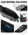 Outplea Bike Rack Bag for Bicycle Rear, 12L EVA Hard Shell Waterproof Bike Trunk Pannier Bag with Reflective Strip, 3-in-1 Bicycle Bags with Handle & Shoulder Strap for Ebike Mountain Cycling, Black