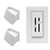 2PCS Dimmer Switch Knob Replacement, Durable Plastic Wall Fan Control Slider Knobs,Dimmer Knob Compatible with Lutron Skylark Fan Speed & Light Control (White)