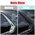 A Pair of Matte Black Stainless Steel Rear Window Trim Covers for Mazda CX-50 2023 2024 2025 2026 Matte Black Rear Window D-Pillar Trim Covers