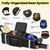 Fanwoli 81L Rolling Baseball Catchers Gear Bag, 3-Zone Equipment Storage