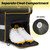 Fanwoli 81L Rolling Baseball Catchers Gear Bag, 3-Zone Equipment Storage